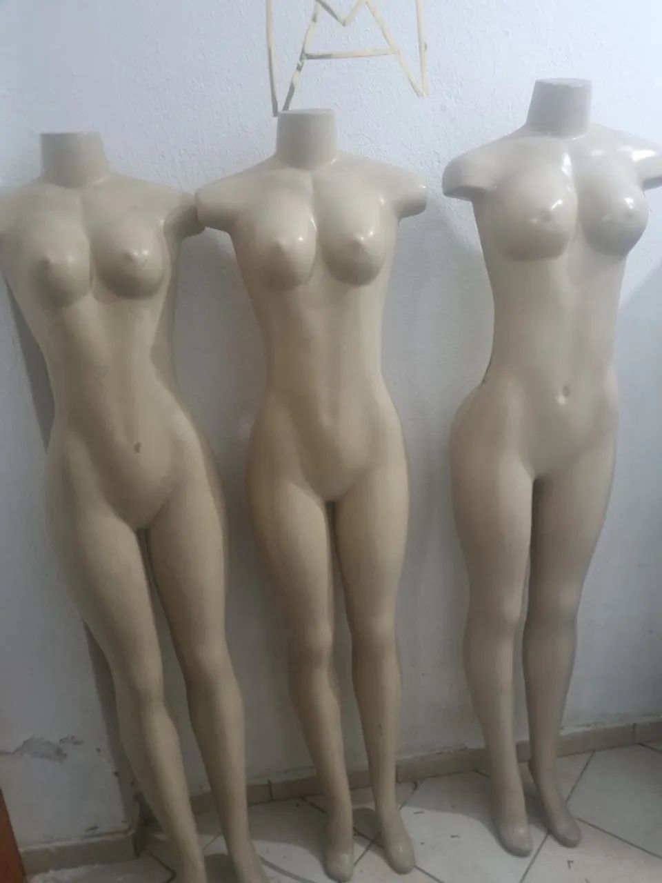 Kit 3 Manequins Femininos - Ótimo Estado