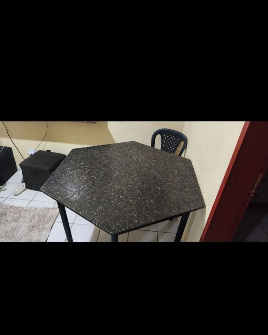 Mesa hexágono 6 lados 