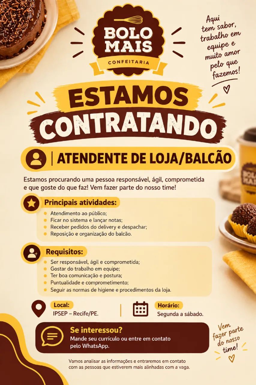ATENDENTE DE LOJA 