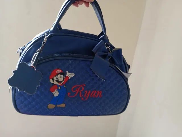 Kit Bolsa Maternidade Personalizada Mario Bros - Foto 2