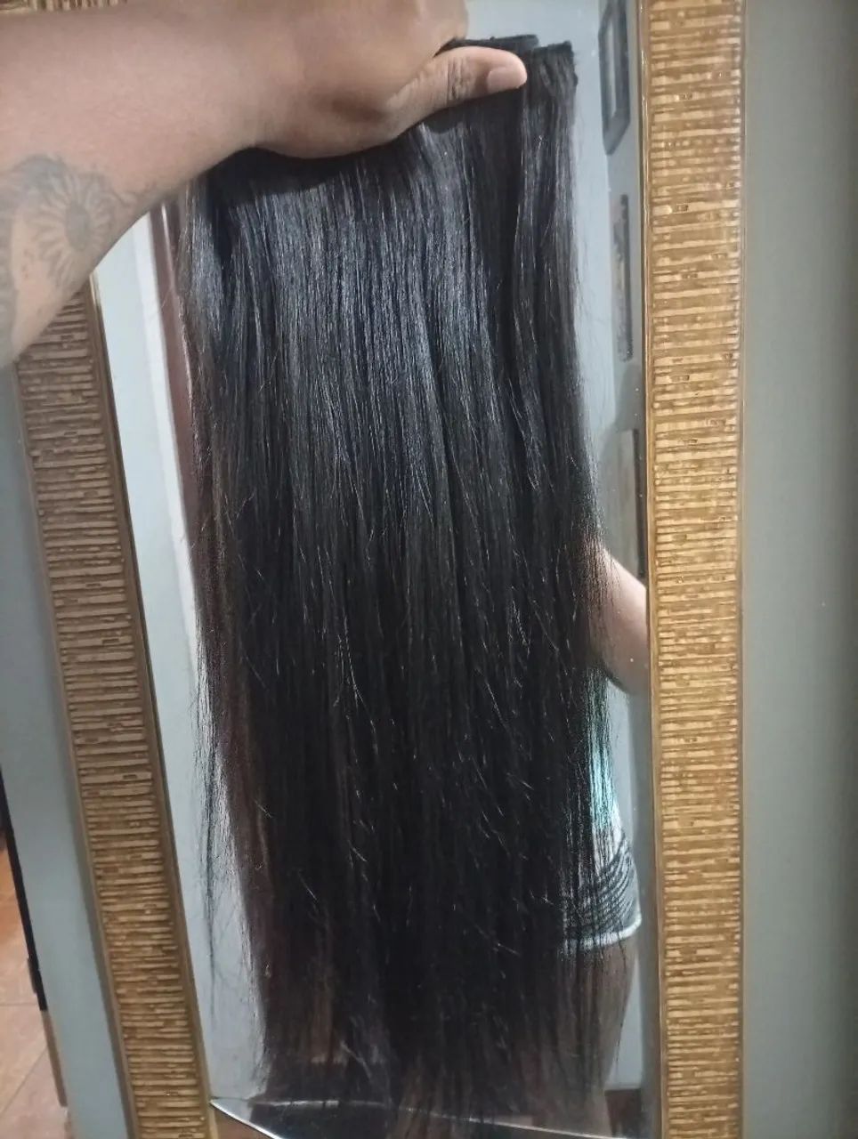 Cabelo indiano 4 telas 265 gramas