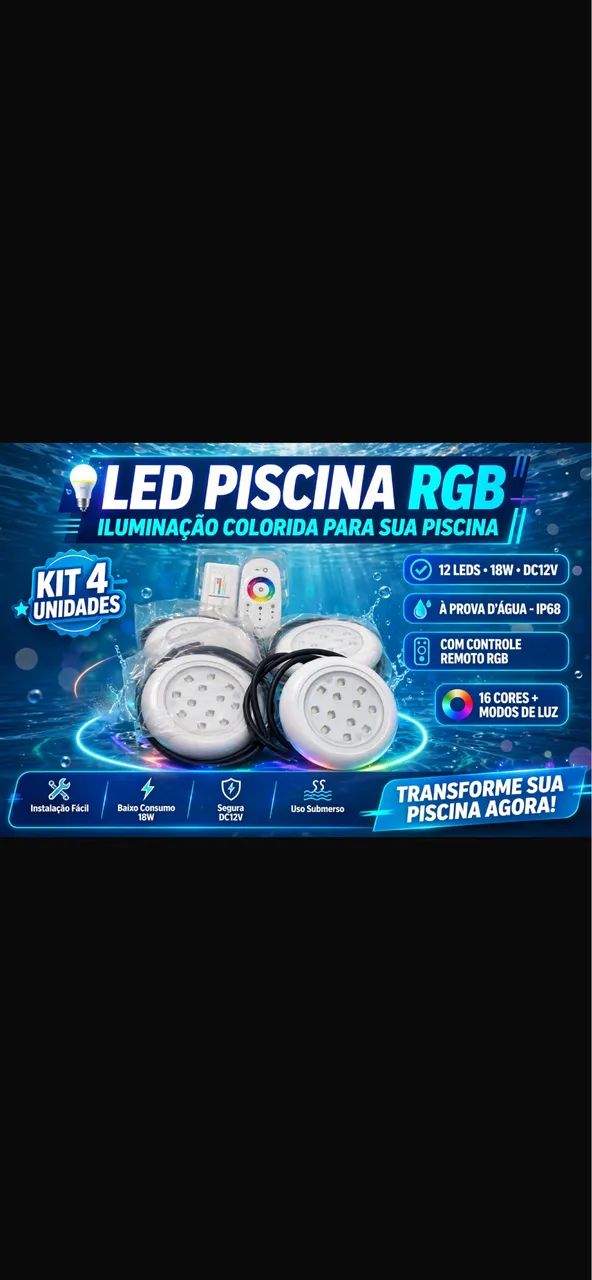 luminaria de piscina 