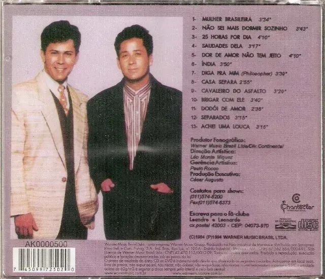 Leandro & Leonardo Vol. 8 ORIGINAL com livrinho de musicas - Foto 2