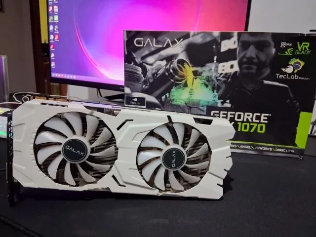 Placa de Vídeo Nvidia Galax GeForce GTX 1070 - Placas de Vídeo