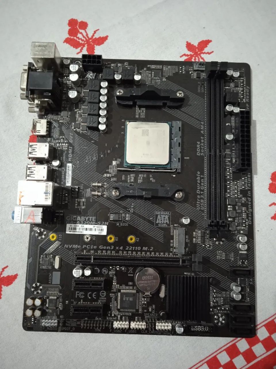Placa de vídeo A320 S2H Gigabyte na garantia  - Foto 3