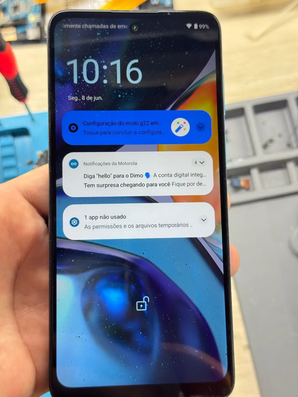 Vende-se celular moto g22 de 128gigas  - Foto 2