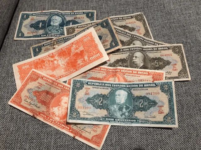 Coleção de cédulas antigas de Cruzeiros - Foto 3