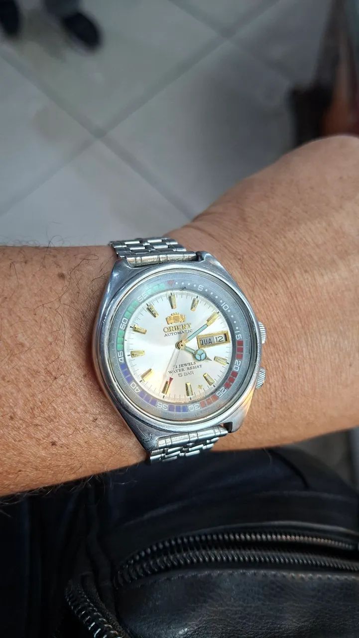 Vendo Relógio Orient automático três chaves muito funcionando perfeitamente  - Foto 3