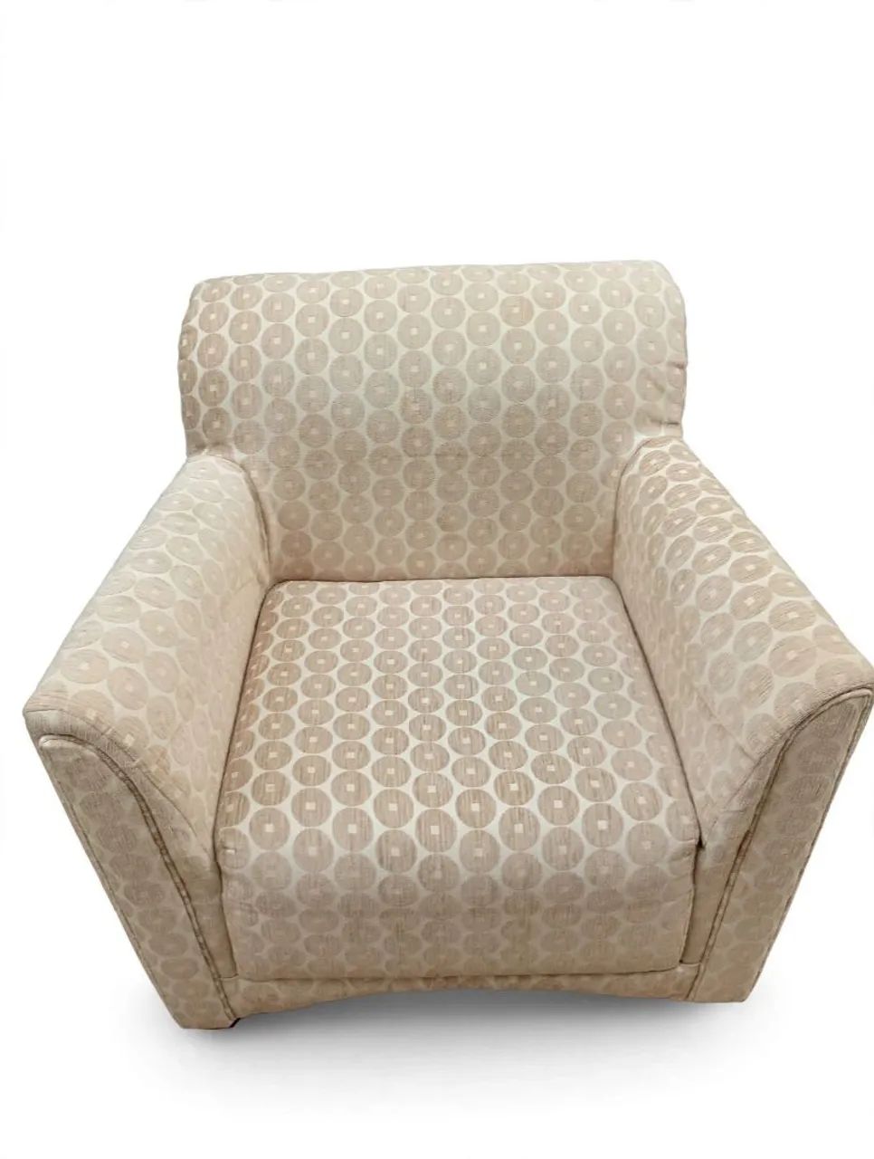 Poltrona Fixa Confortável - Tecido Jacquard - Retrô / Recepção