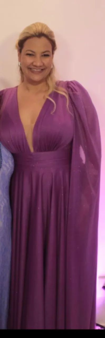 Vestido de madrinha de casamento roxo.  - Foto 3