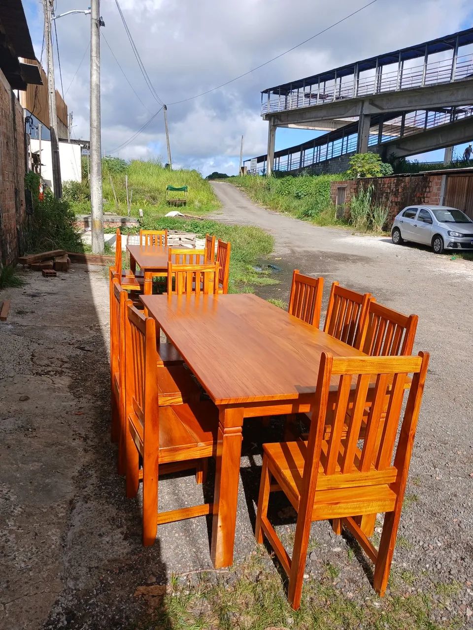 Mesa maciça  100%madeira  - Foto 2