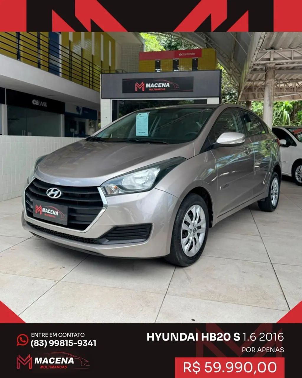 Hyundai Hb20S HB20S C.Plus/C.Style 1.6 Flex 16V Mec.4p 2016
