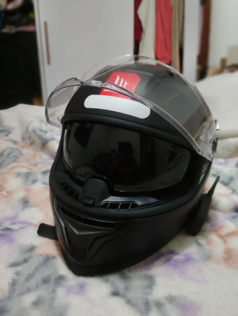 Capacete MT helmests braker com intercomunicador  - Foto 3
