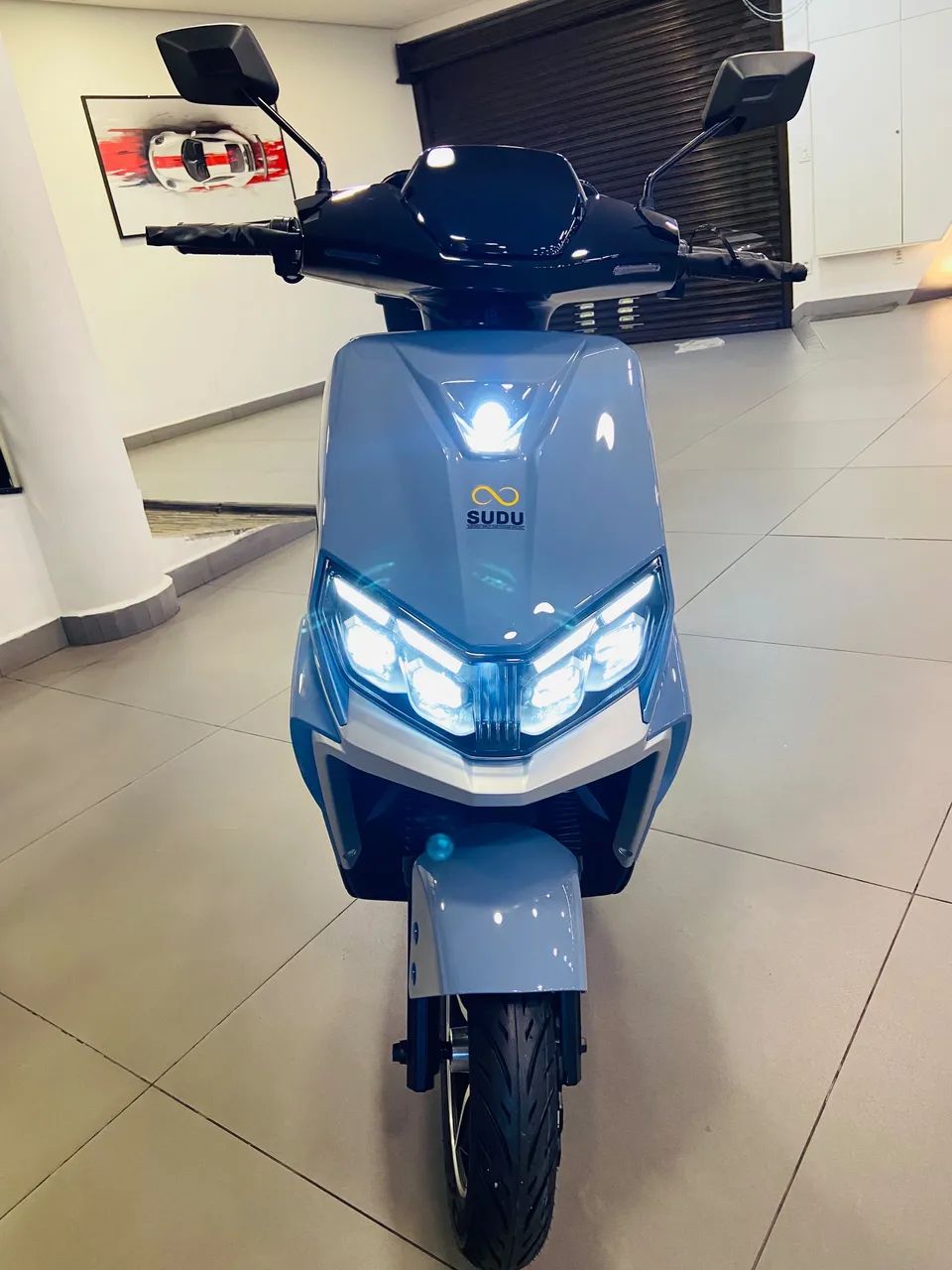Scooter elétrica Sudu A5 cinza - Foto 2