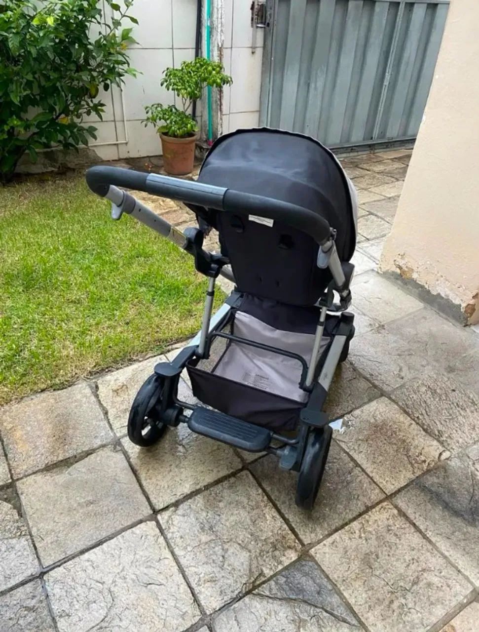 Kit Carrinho de Bebê + Bebê Conforto + Base para Carro gb - Foto 4