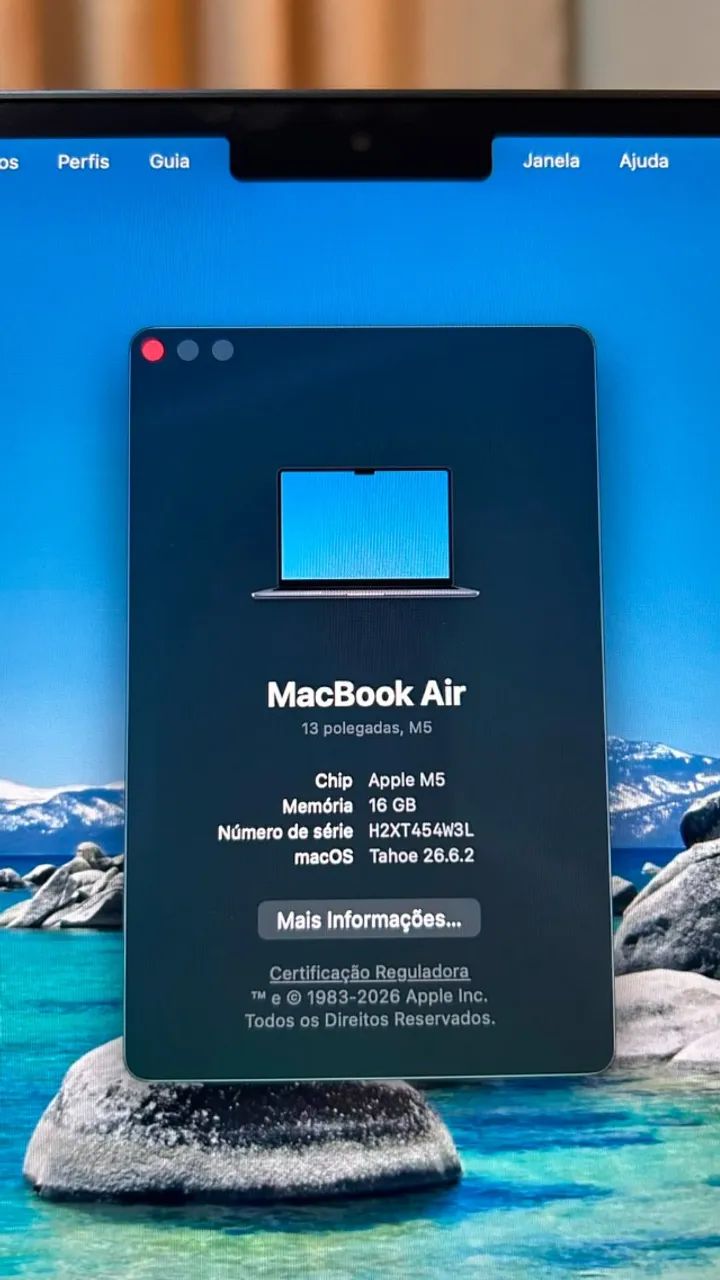 MacBook Air de 13 polegadas: Chip M5, CPU de 10 núcleos,16 GB ram, 512GB - Meia?no - Foto 5
