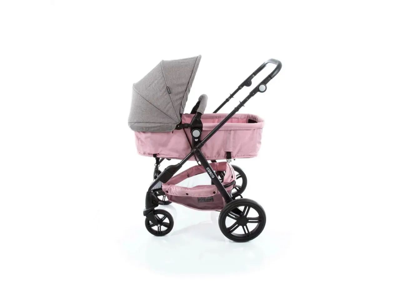 Vendo kit Carrinho de Bebê com Bebê conforto Cosco - Foto 3