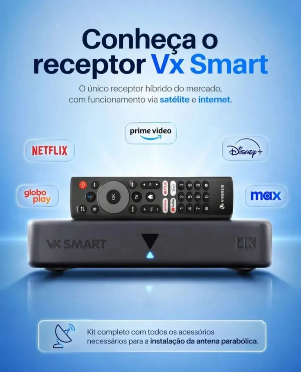 Nova parabólica+Streaming  - Foto 2