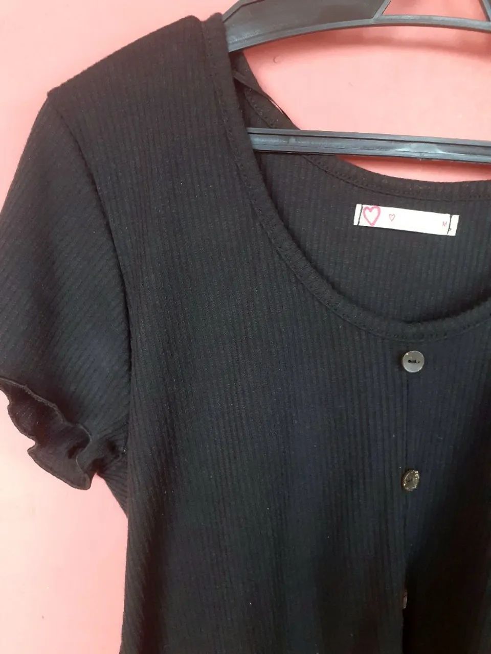 Macacão (Salompete) Saia Jeans Preto, 38 - Foto 5