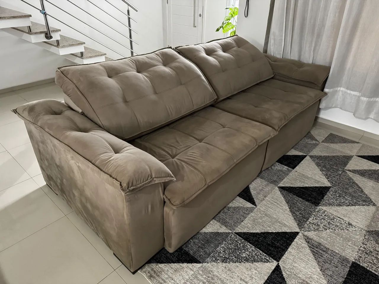 Sofá retrátil e reclinável 270cm  - Foto 3