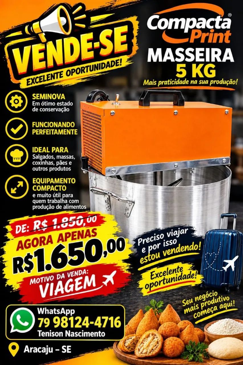 Amassadeira 5kg compacta print 