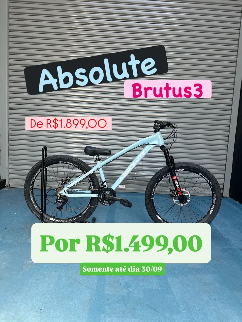 Bicicleta Aro 26 Absolute Brutus para grau