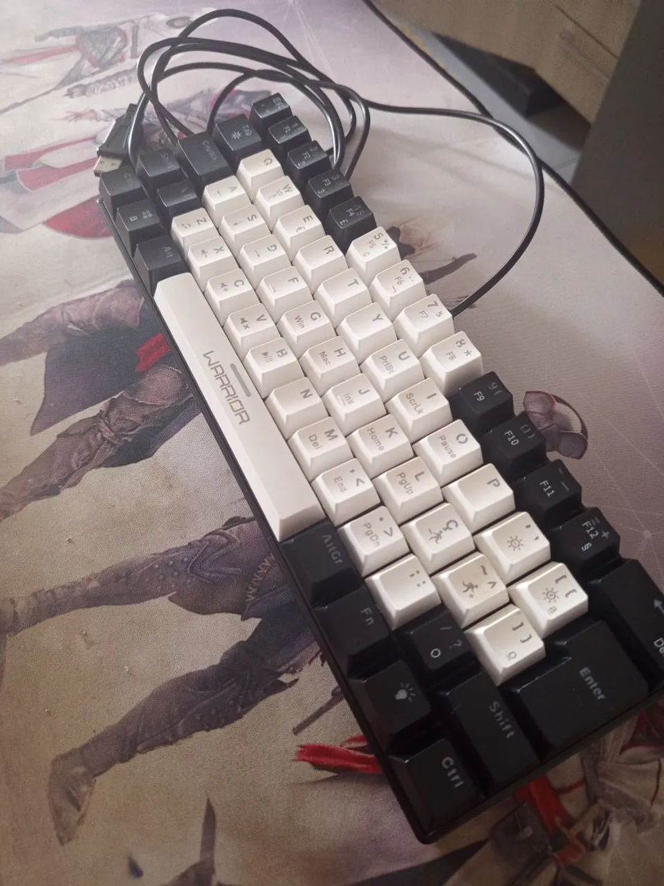 Teclado Gamer Warrior (Com Removedor de teclas e  teclas Reservas) 