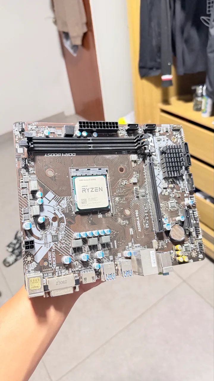 Placa mãe A320m + Ryzen 5 4600g - Foto 3