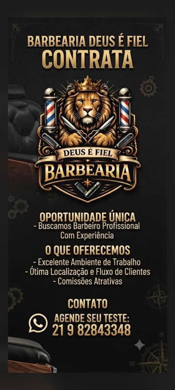 Barbearia Deus e fiel 