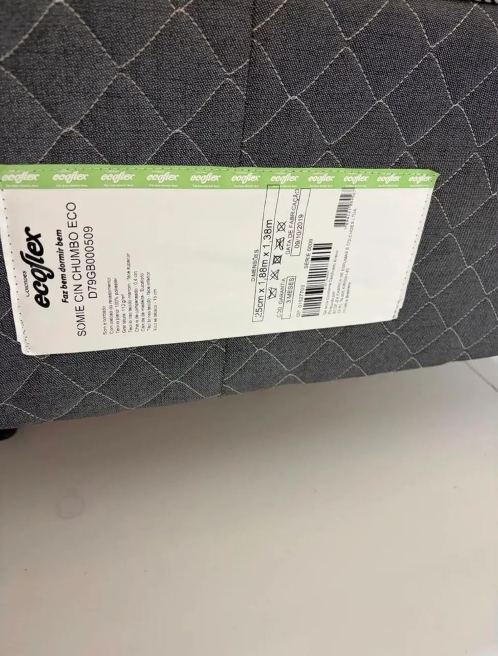 vendo cama casal ecoflex seminova - Foto 4