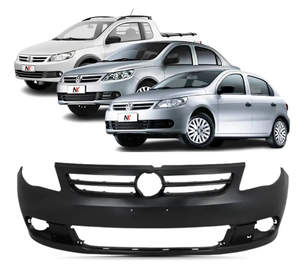 Para-choque dianteiro gol g 5/voyage/ saveiro 2009 a 2012