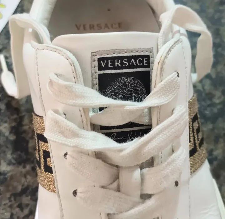 Tênis versace com estampa Grega Original 41 - Foto 4