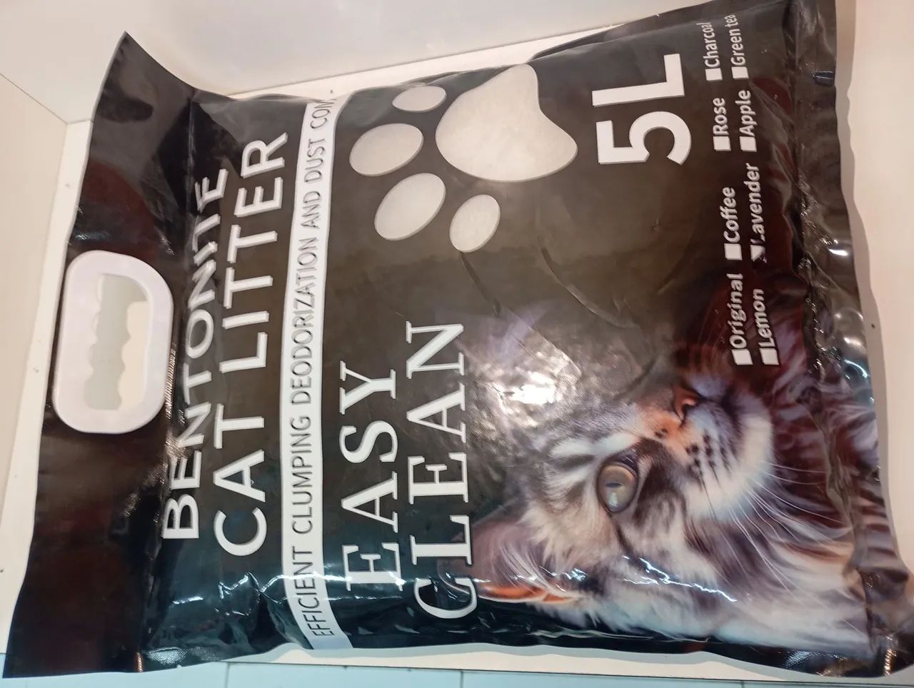 Areia Higiênica Bentonita Easy Clean 5L para Gatos - Foto 2