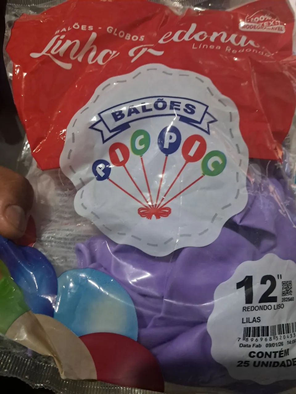 Balões lilás  e roxo com cortina  - Foto 4