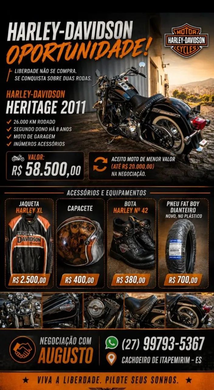 HARLEY DAVIDSON- IMPERDÍVEL!