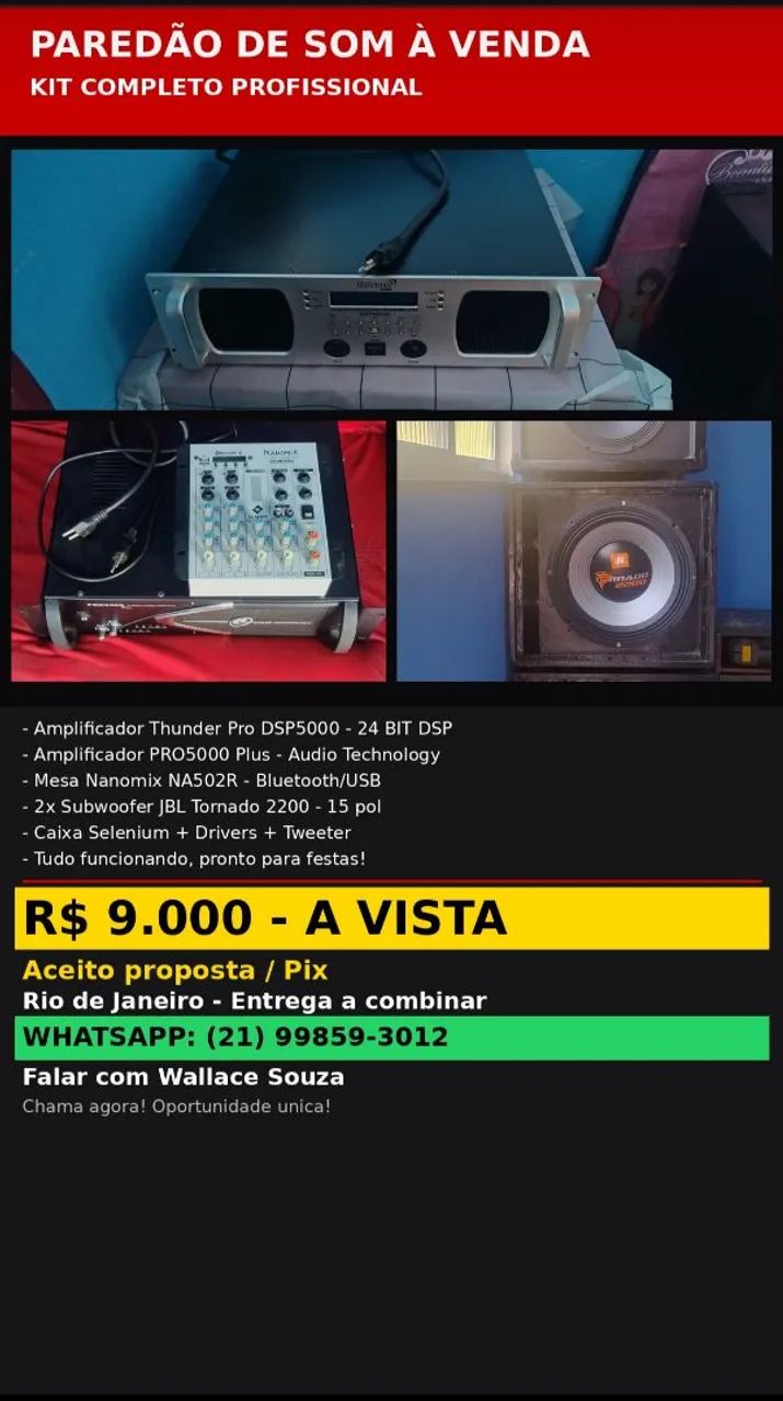 Som profissional JBL 