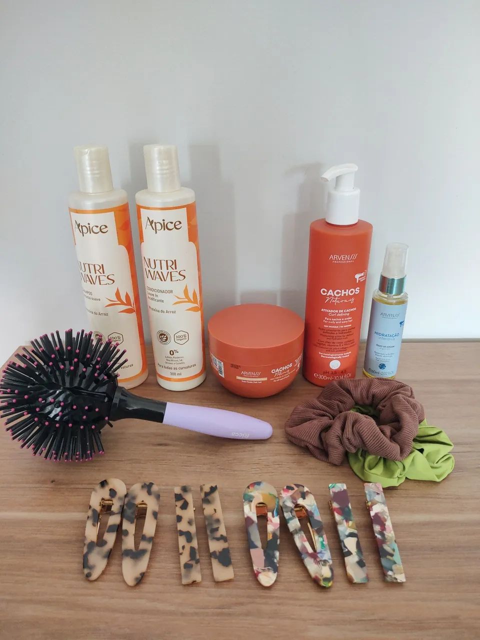 Kit para cabelos cacheados ou ondulados 