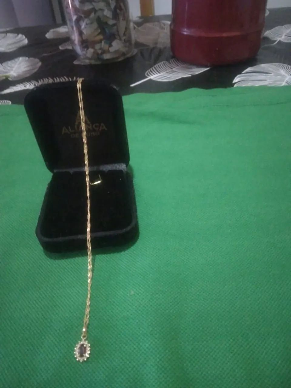 Cordão e pingente ouro 18 - Foto 2