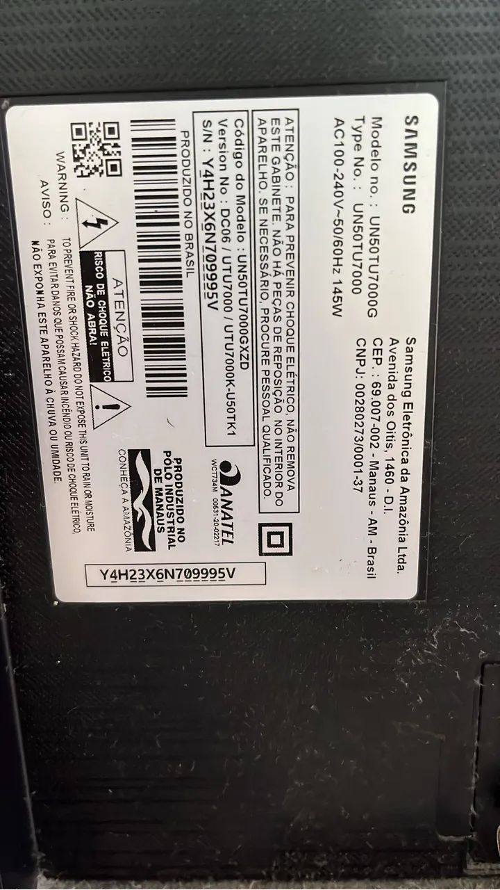 TV SAMSUNG 50? TU7000G