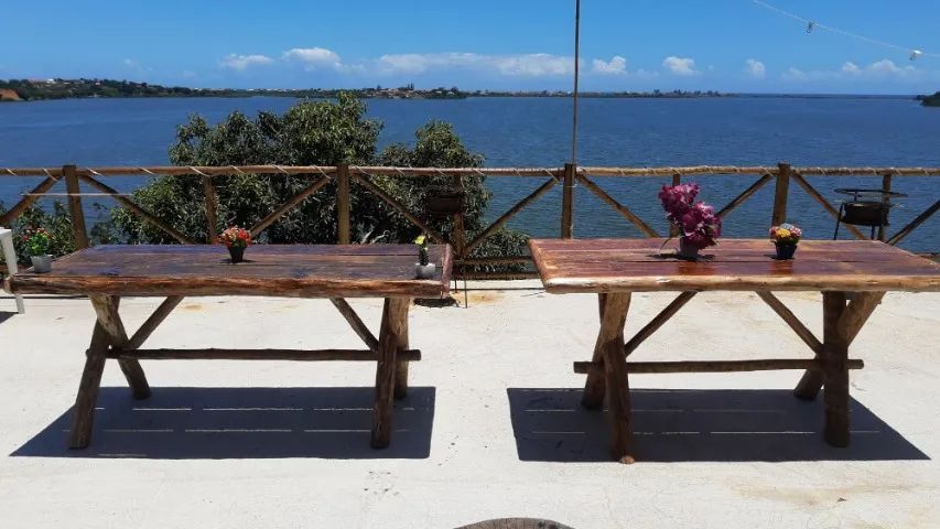 Mesa em madeira rustica. - Foto 3
