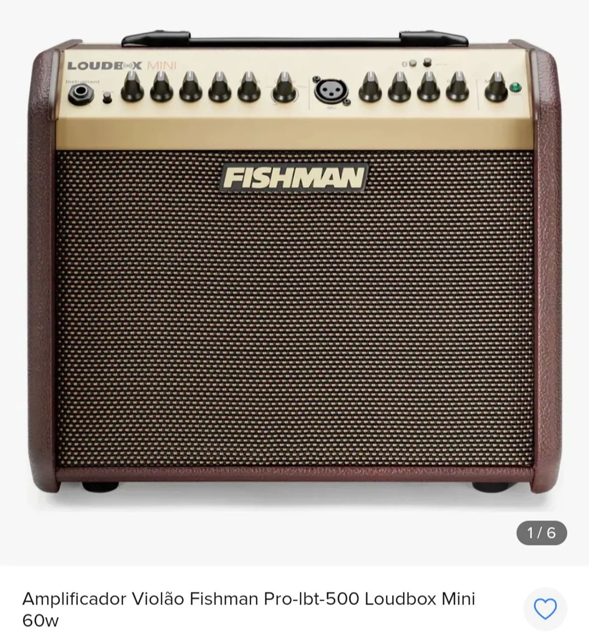 Caixa fishman de voz e violão com efeitos. 