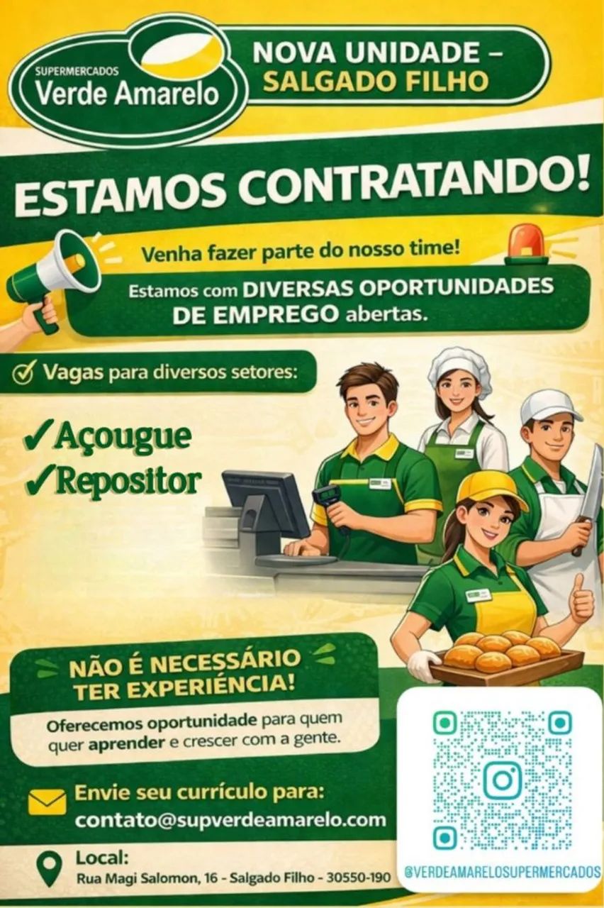 Vaga de emprego disponíve!!!