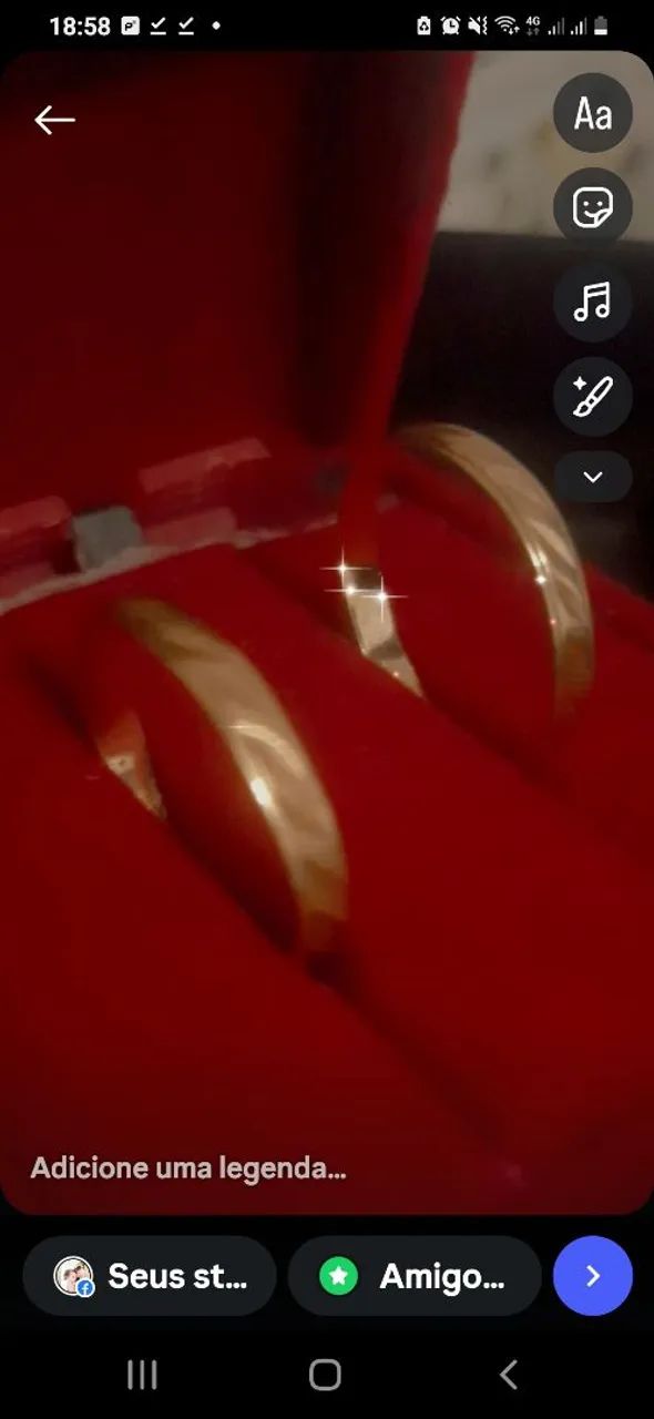 Vendo par de Aliança em Ouro 18k