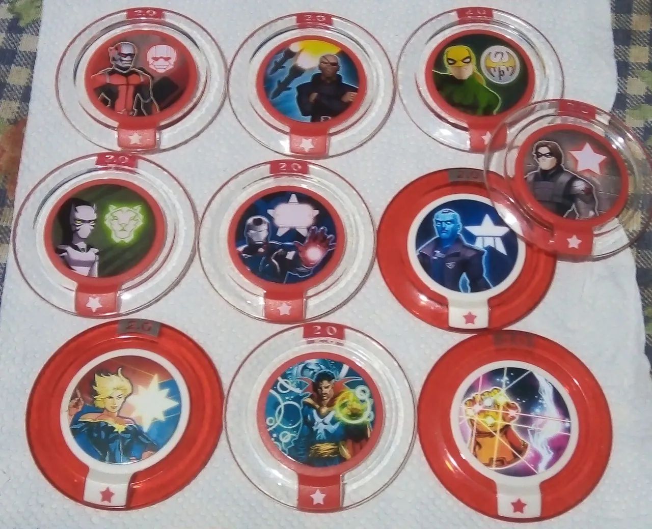 Disney Infinity Discos do Poder Tubo Portátil Vingadores Álbum de Discos Marvel Pôster PS4 - Foto 5