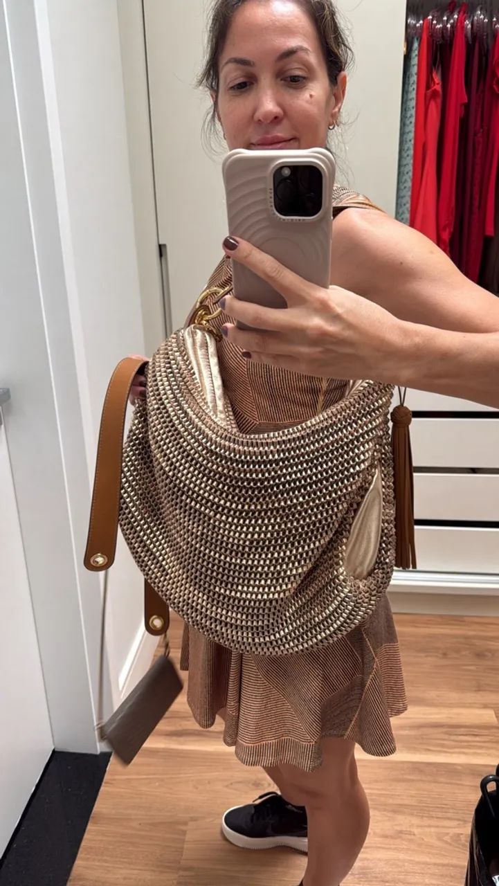Bolsa Luz da Lua nova Original - trama com ouro 18k - Foto 2