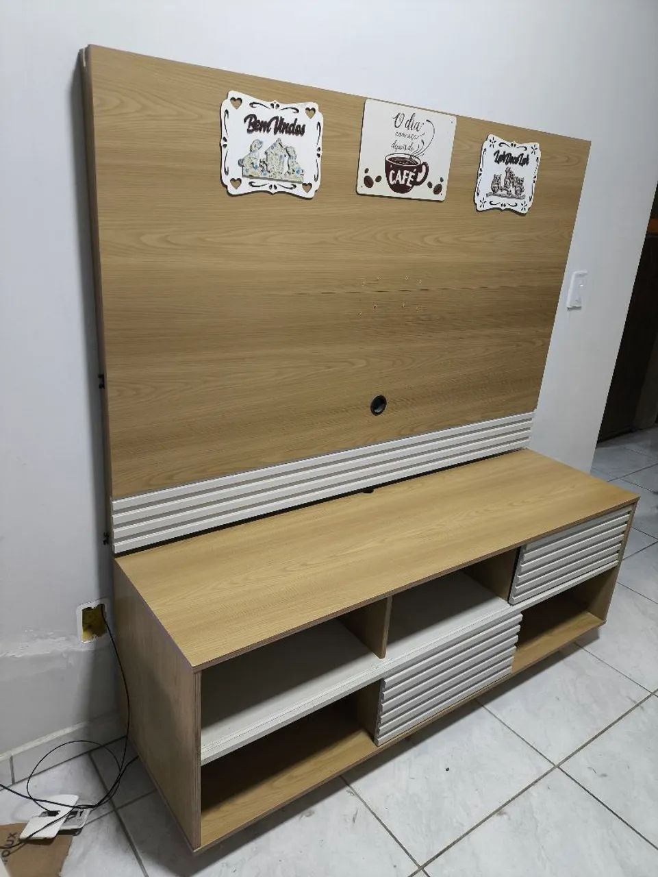 Painel de tv até 60 polegadas com rack - Foto 4