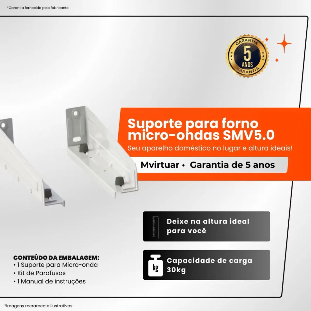 Suporte Microondas Brasforma - Foto 2