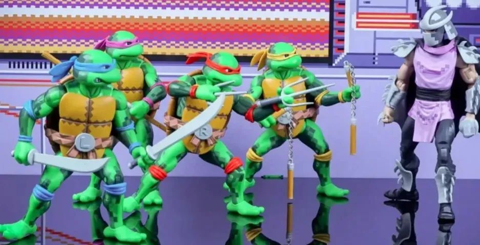 tartarugas ninja neca arcade original tmnt com destruidor - Foto 2