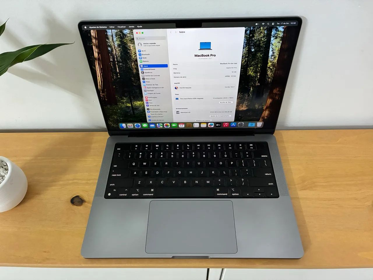 Apple MacBook M1 Pro 16 Polegadas 512GB 16GB - Foto 2