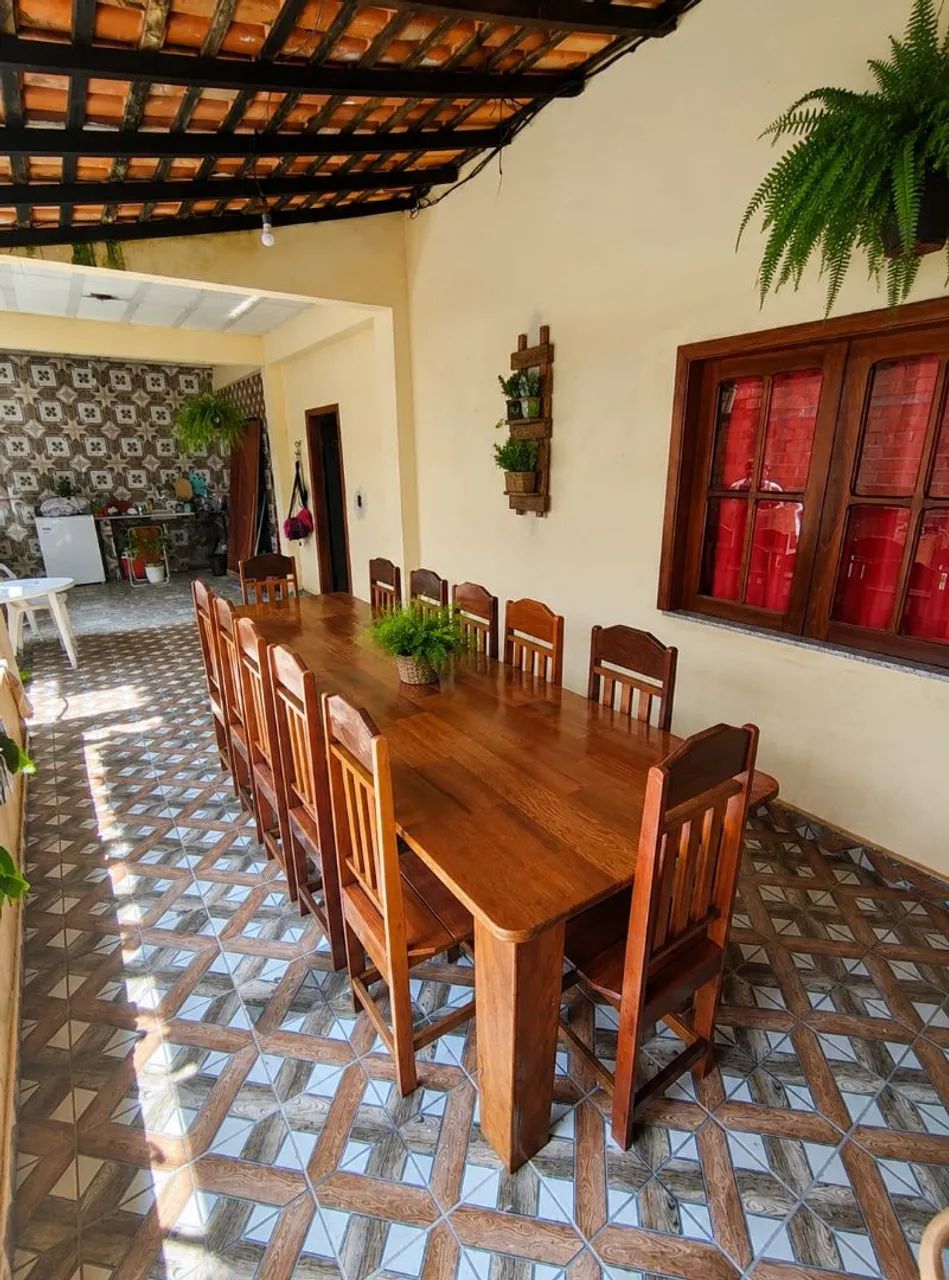 MESA MADEIRA DE LEI COM TAMPO LISO DE 12 CADEIRAS  - Foto 3